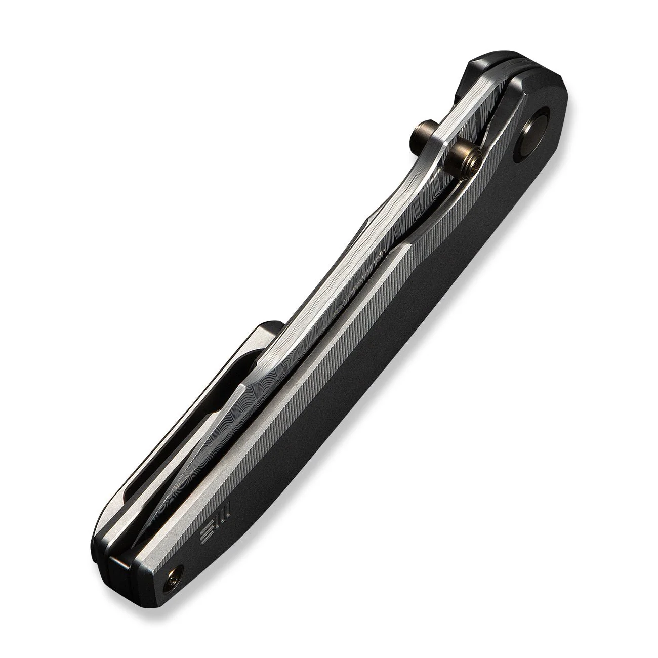 WEKNIFE Ryson Thumb Stud Knife Gray Titanium Handle (3.33" Hugin Damasteel Blade) WE24086-DS1 - Image 8