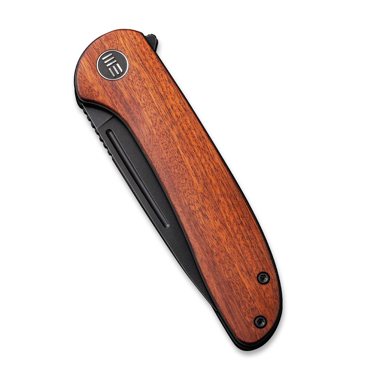 WEKNIFE Saakshi Flipper Knife Wood Handle (3.30" CPM 20CV Blade) WE20020C-3 - Image 5