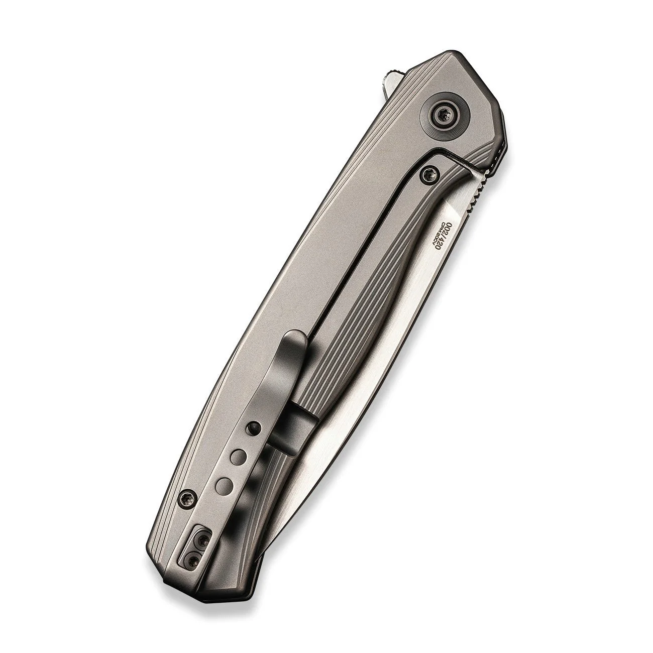 WEKNIFE Seer Flipper Knife Titanium Handle (3.48" CPM 20CV Blade) WE20015-3 - Image 6