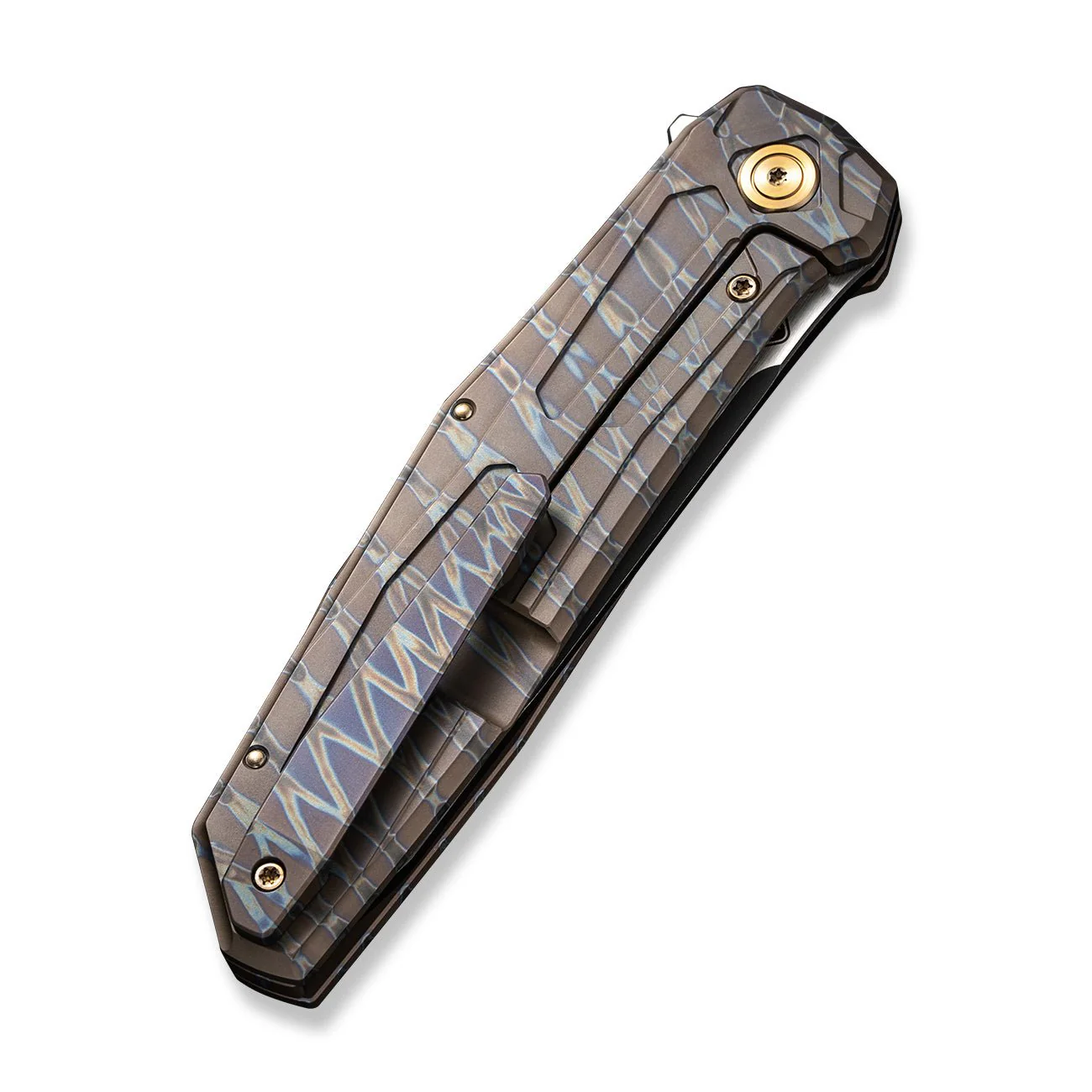 WEKNIFE Shadowfire Flipper Knife Titanium Handle (3.97" CPM 20CV Blade) WE22035-4 - Image 7
