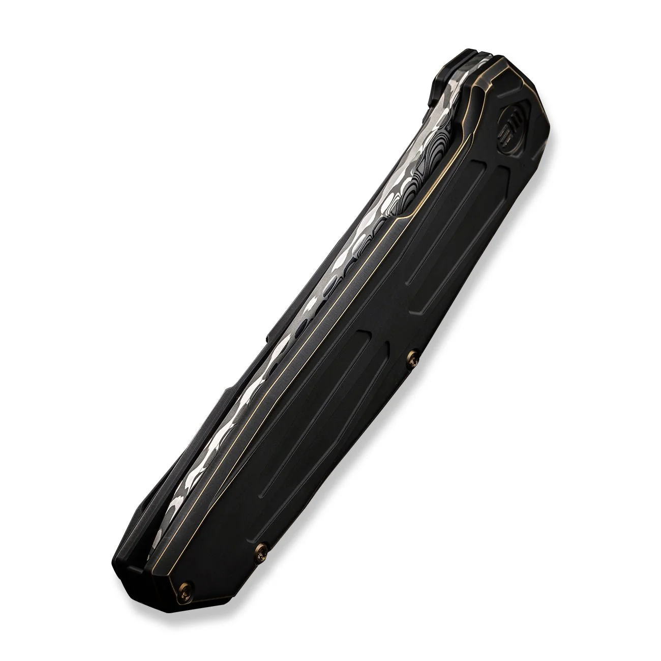 WEKNIFE Shadowfire Flipper Knife Titanium Handle (3.97" Damasteel Blade) WE22035-DS1 - Image 8