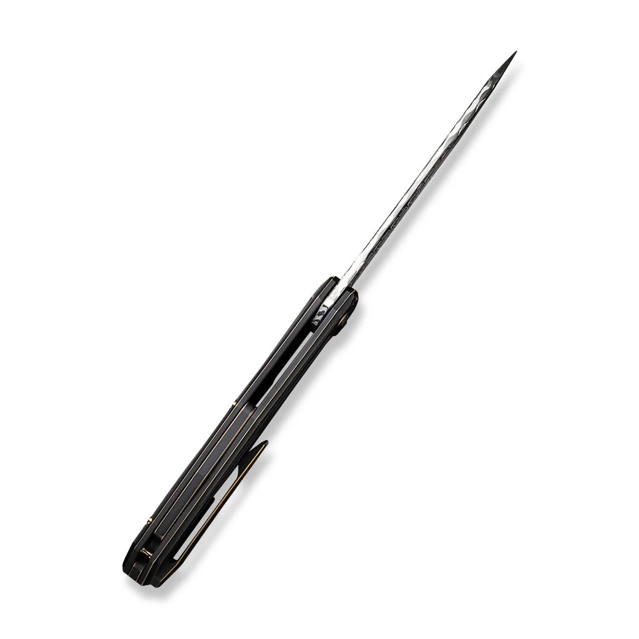 WEKNIFE Shadowfire Flipper Knife Titanium Handle (3.97" Damasteel Blade) WE22035-DS1 - Image 9