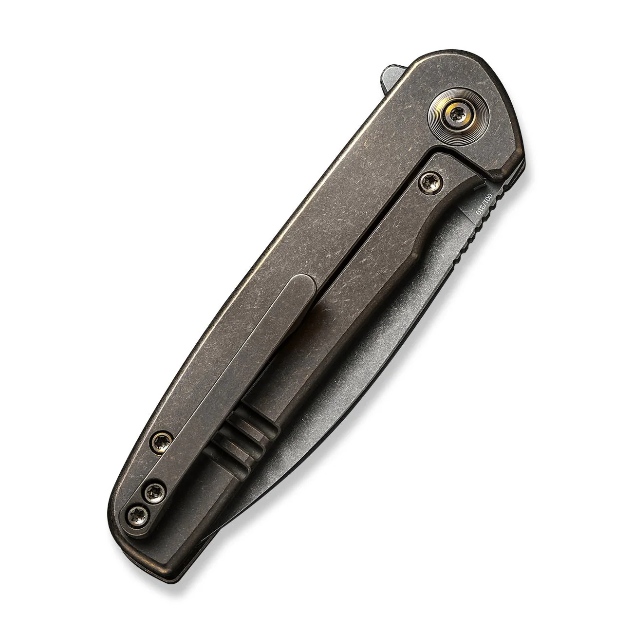 WEKNIFE Shakan Flipper Knife Titanium Handle (2.97" CPM 20CV Blade) WE20052B-2 - Image 7