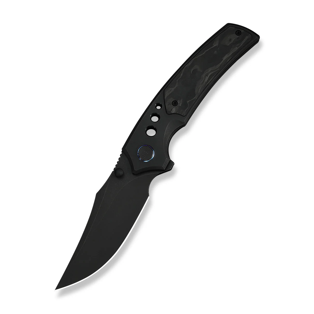 WEKNIFE Skynix Flipper & Thumb Stud Knife Titanium & Carbon Fiber Handle (3.7" M390 Blade) WE24087-1 - Image 3