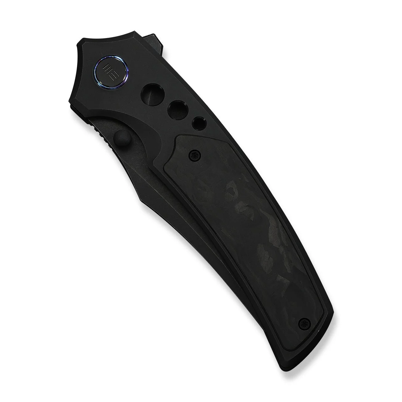 WEKNIFE Skynix Flipper & Thumb Stud Knife Titanium & Carbon Fiber Handle (3.7" M390 Blade) WE24087-1 - Image 6