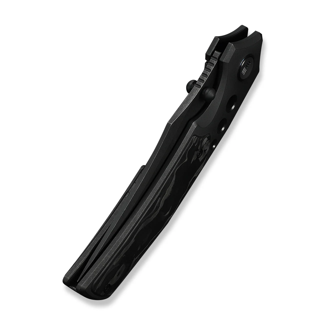 WEKNIFE Skynix Flipper & Thumb Stud Knife Titanium & Carbon Fiber Handle (3.7" M390 Blade) WE24087-1 - Image 8