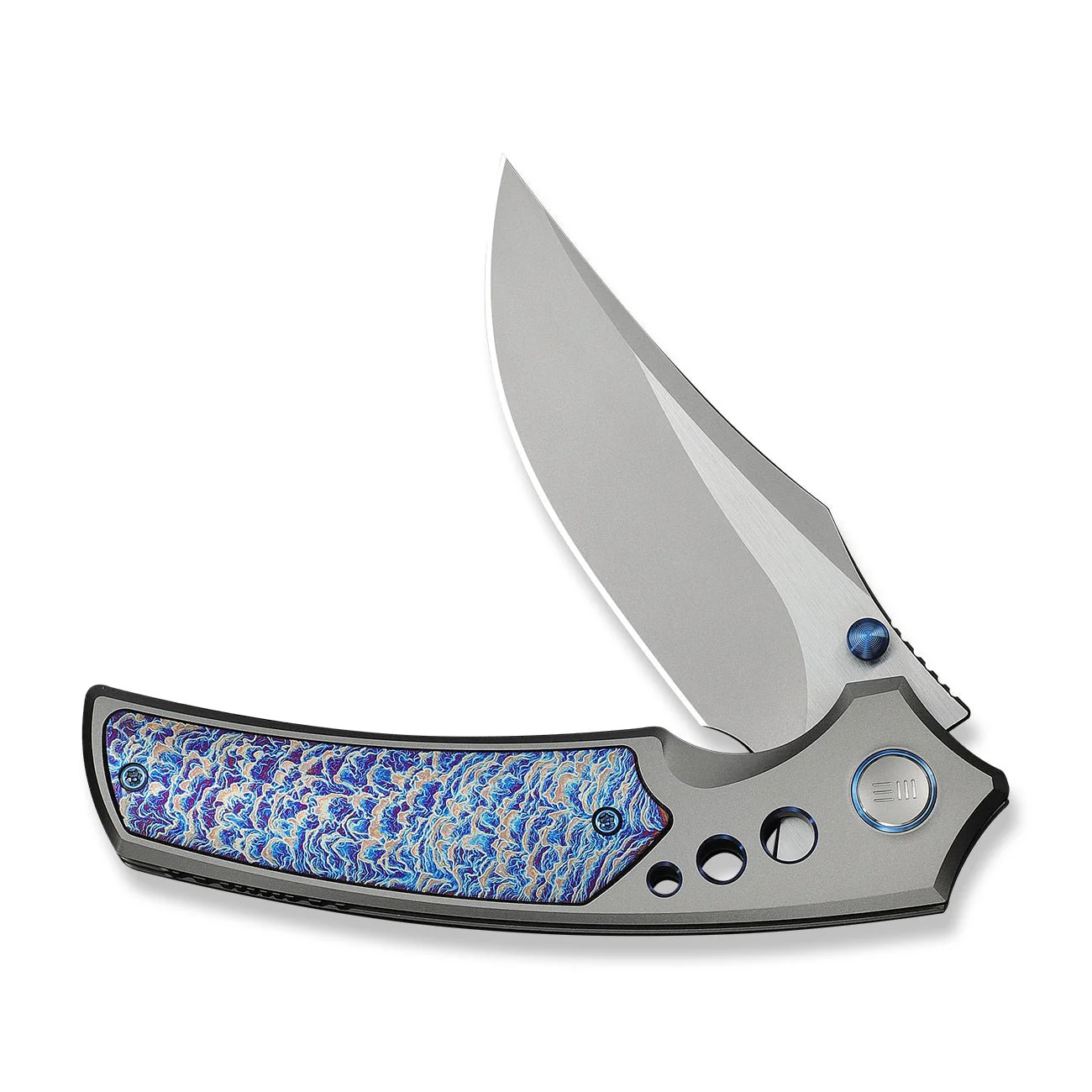 WEKNIFE Skynix Flipper & Thumb Stud Knife Titanium Handle (3.7" M390 Blade, Satin Flat) WE24087-2 - Image 5