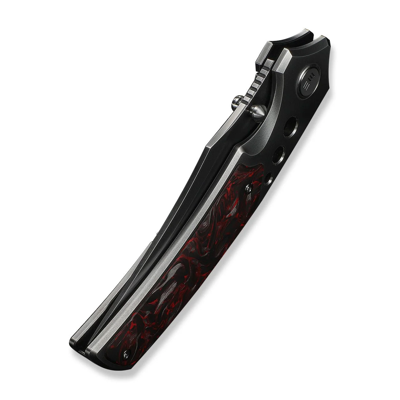 WEKNIFE Skynix Flipper & Thumb Stud Knife Titanium & Carbon Fiber Handle (3.7" M390 Blade) WE24087-4 - Image 8
