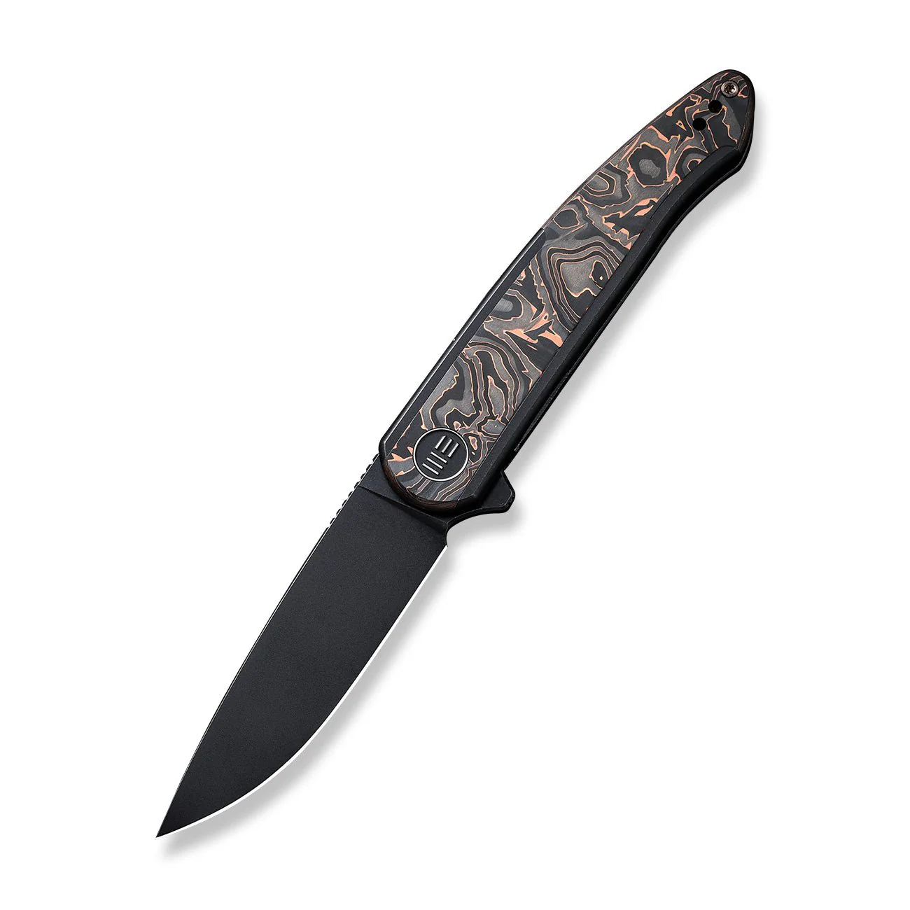 WEKNIFE Smooth Sentinel Flipper Knife Titanium & Carbon Fiber Handle (2.97" CPM 20CV Blade) WE20043-6 - Image 3