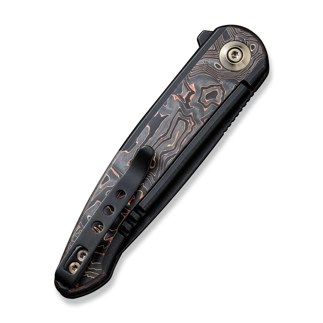 WEKNIFE Smooth Sentinel Flipper Knife Titanium & Carbon Fiber Handle (2.97" CPM 20CV Blade) WE20043-6 - Image 7