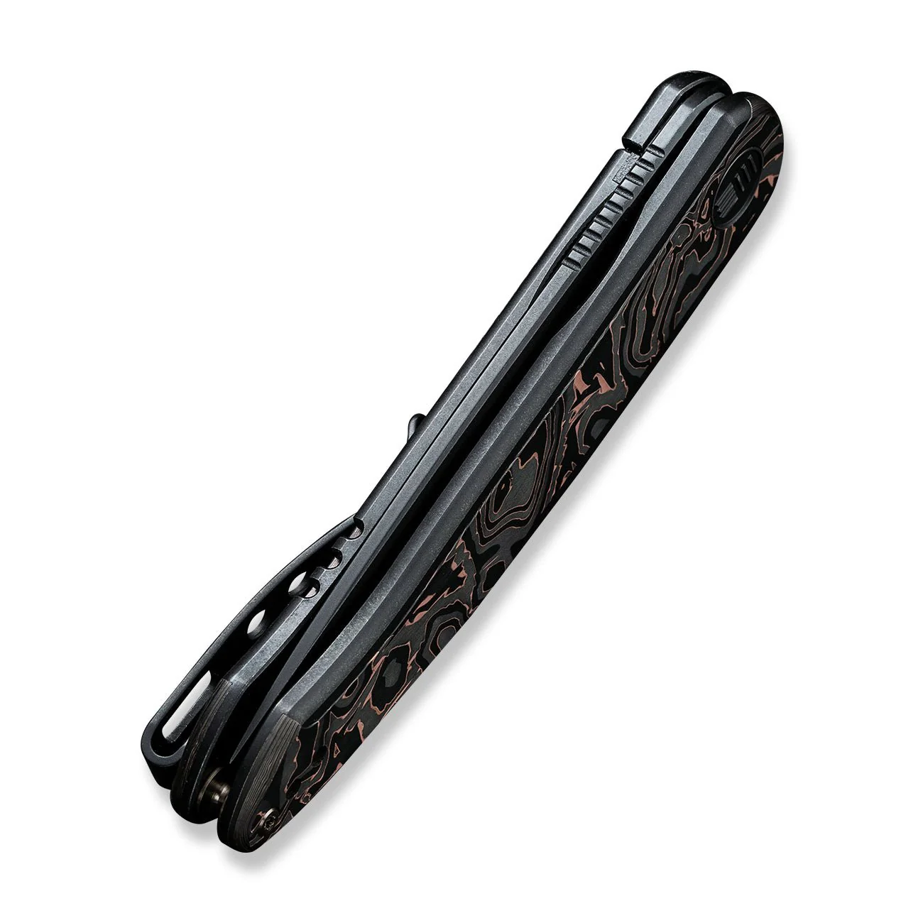 WEKNIFE Smooth Sentinel Flipper Knife Titanium & Carbon Fiber Handle (2.97" CPM 20CV Blade) WE20043-6 - Image 8