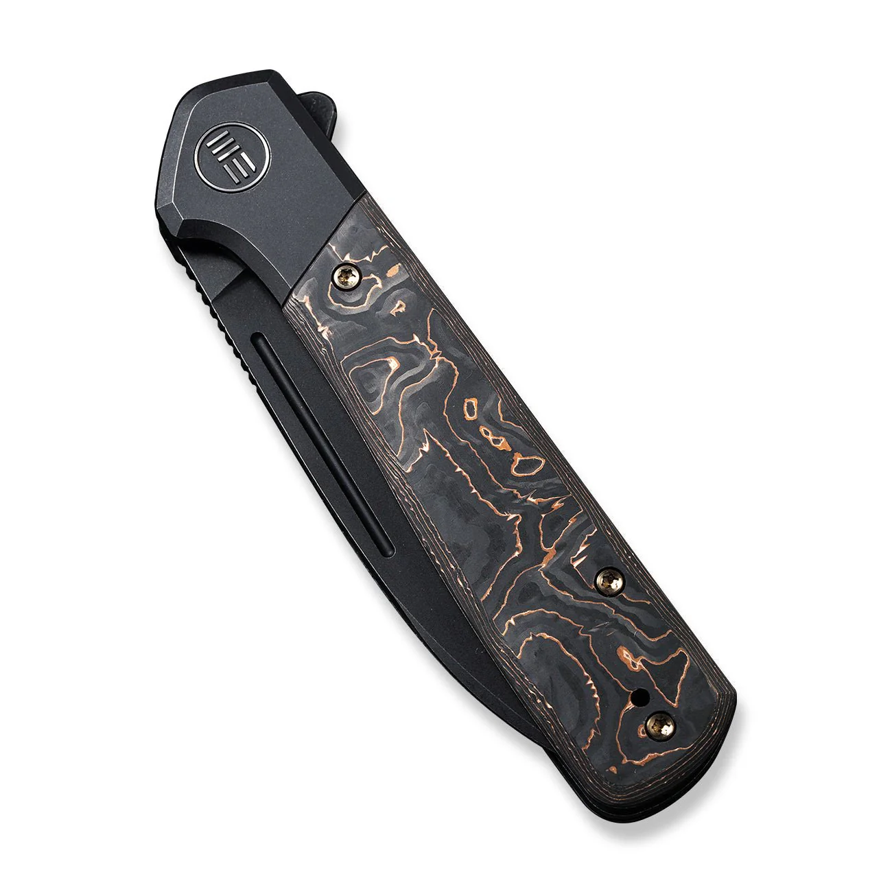 WEKNIFE Soothsayer Flipper Knife Titanium & Carbon Fiber Handle (3.48" CPM 20CV Blade) WE20050-2 - Image 6