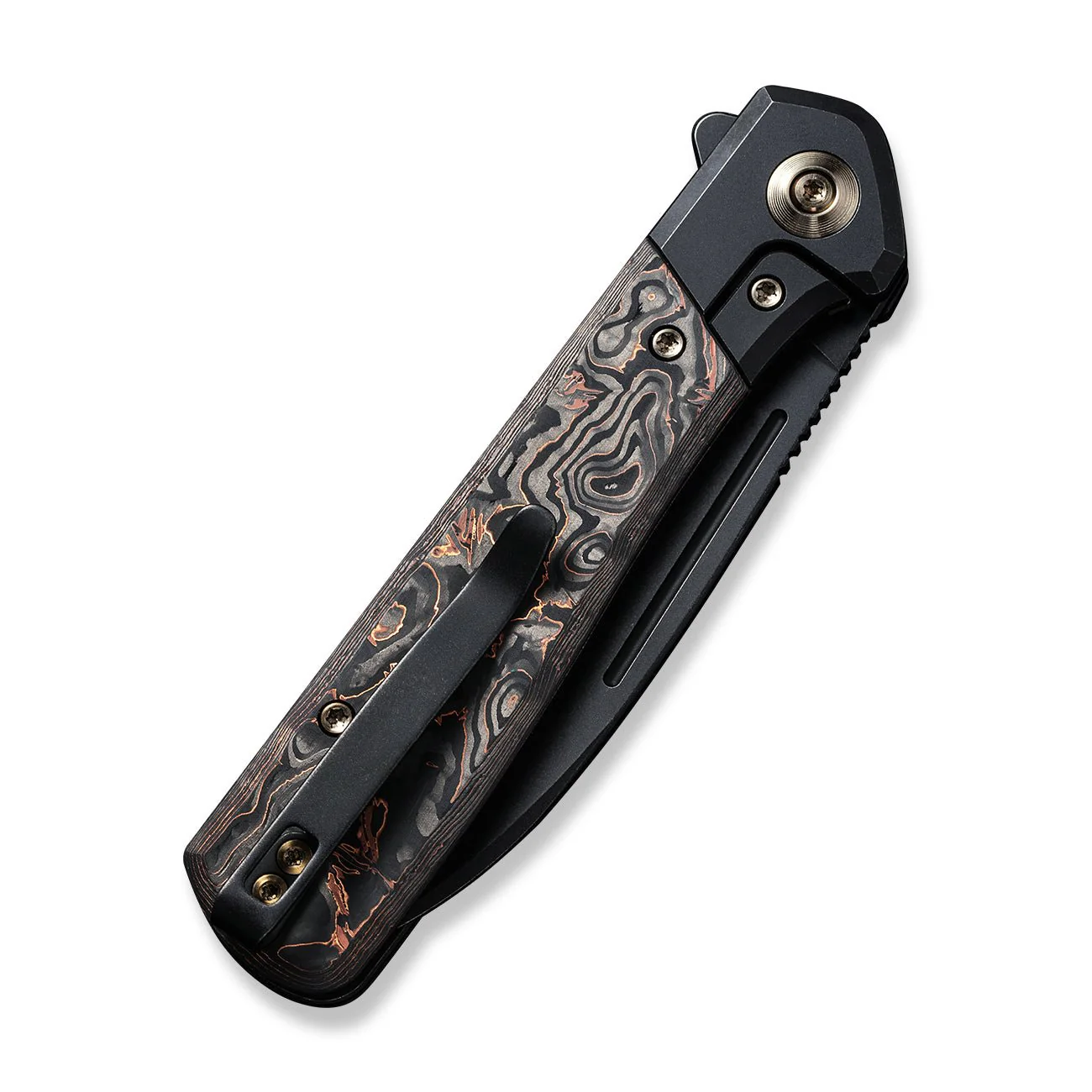 WEKNIFE Soothsayer Flipper Knife Titanium & Carbon Fiber Handle (3.48" CPM 20CV Blade) WE20050-2 - Image 7