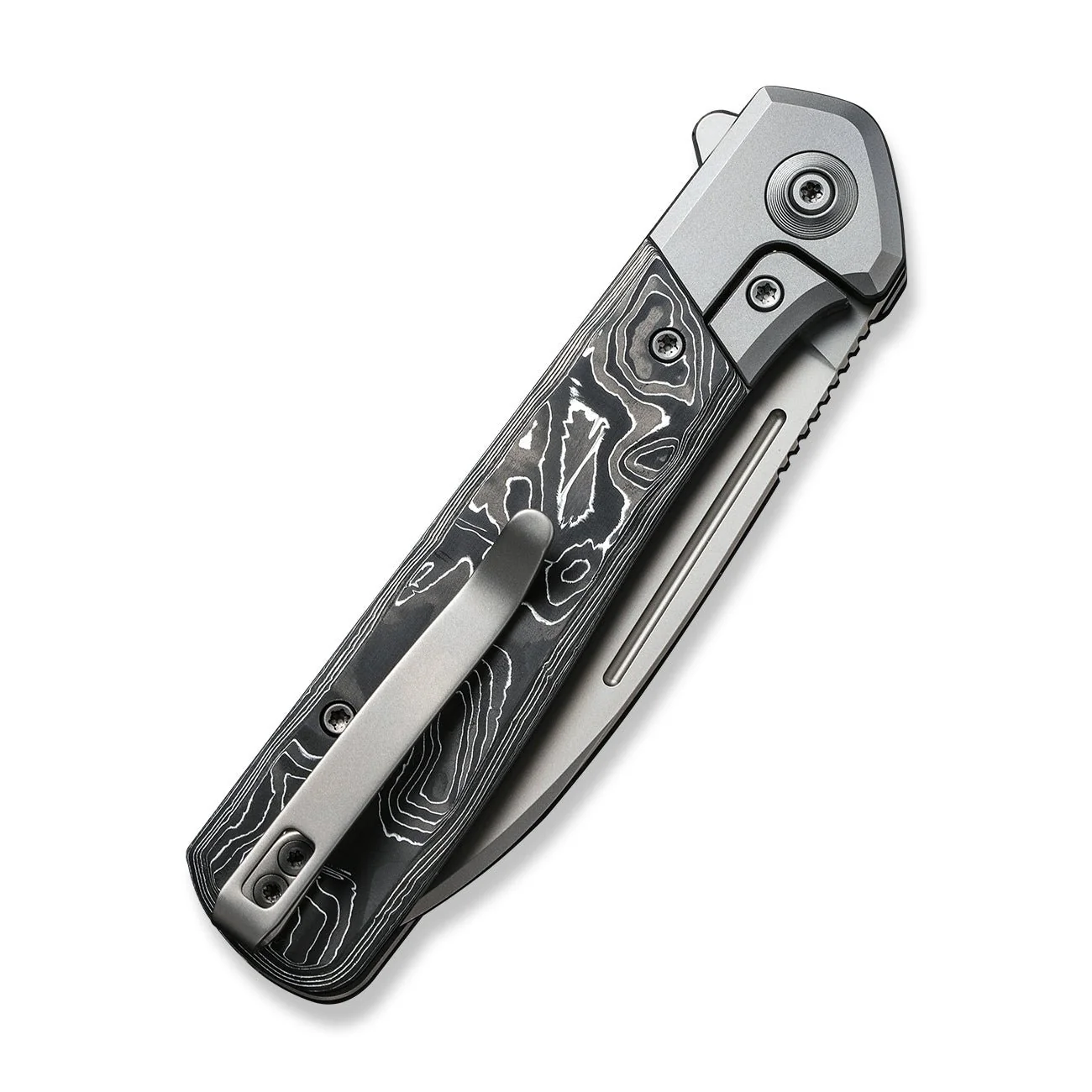 WEKNIFE Soothsayer Flipper Knife Titanium & Carbon Fiber Handle (3.48" CPM 20CV Blade) WE20050-3 - Image 6