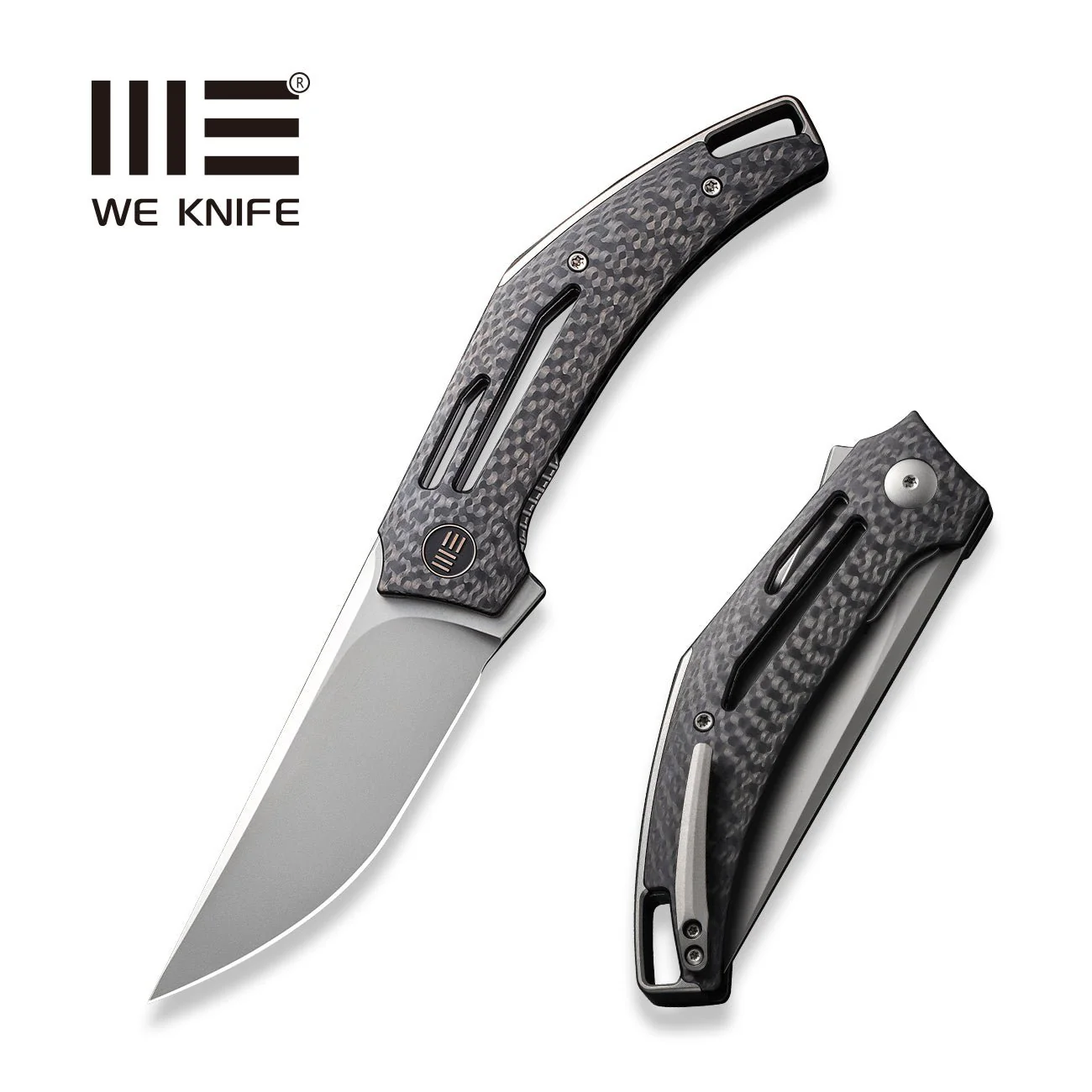 WEKNIFE Speedliner Flipper Knife Carbon Fiber Handle (3.39" CPM 20CV Blade) WE22045B-1