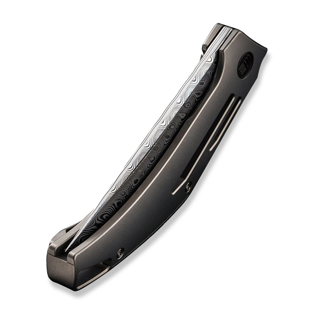 WEKNIFE Speedliner Flipper Knife Titanium Handle (3.39" Damasteel Blade) WE22045C-DS1 - Image 8