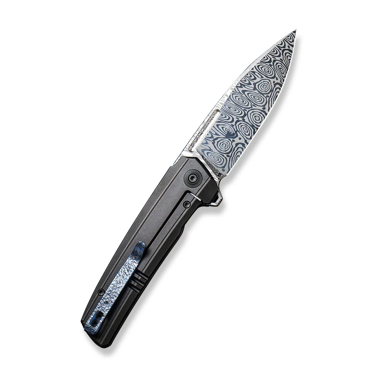 WEKNIFE Speedster Flipper Knife Titanium Handle (3.47" Damasteel Blade) WE21021B-DS1 - Image 2