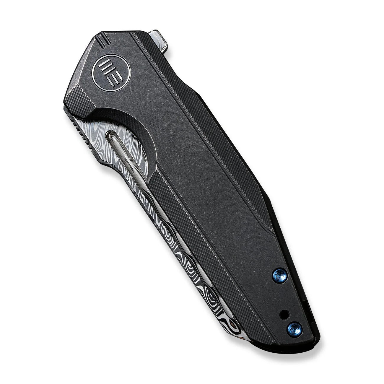 WEKNIFE StarHawk Flipper Knife Titanium Handle (2.81" Damasteel Blade) WE21017-DS1 - Image 6