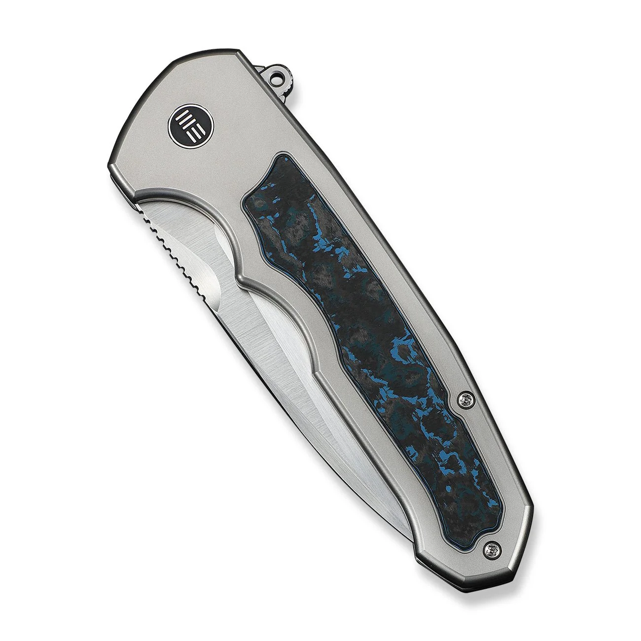 WEKNIFE Starlash Flipper Knife Titanium & FatCarbon Fiber Handle (3.97" M390 Blade) WE23011D-2 - Image 6