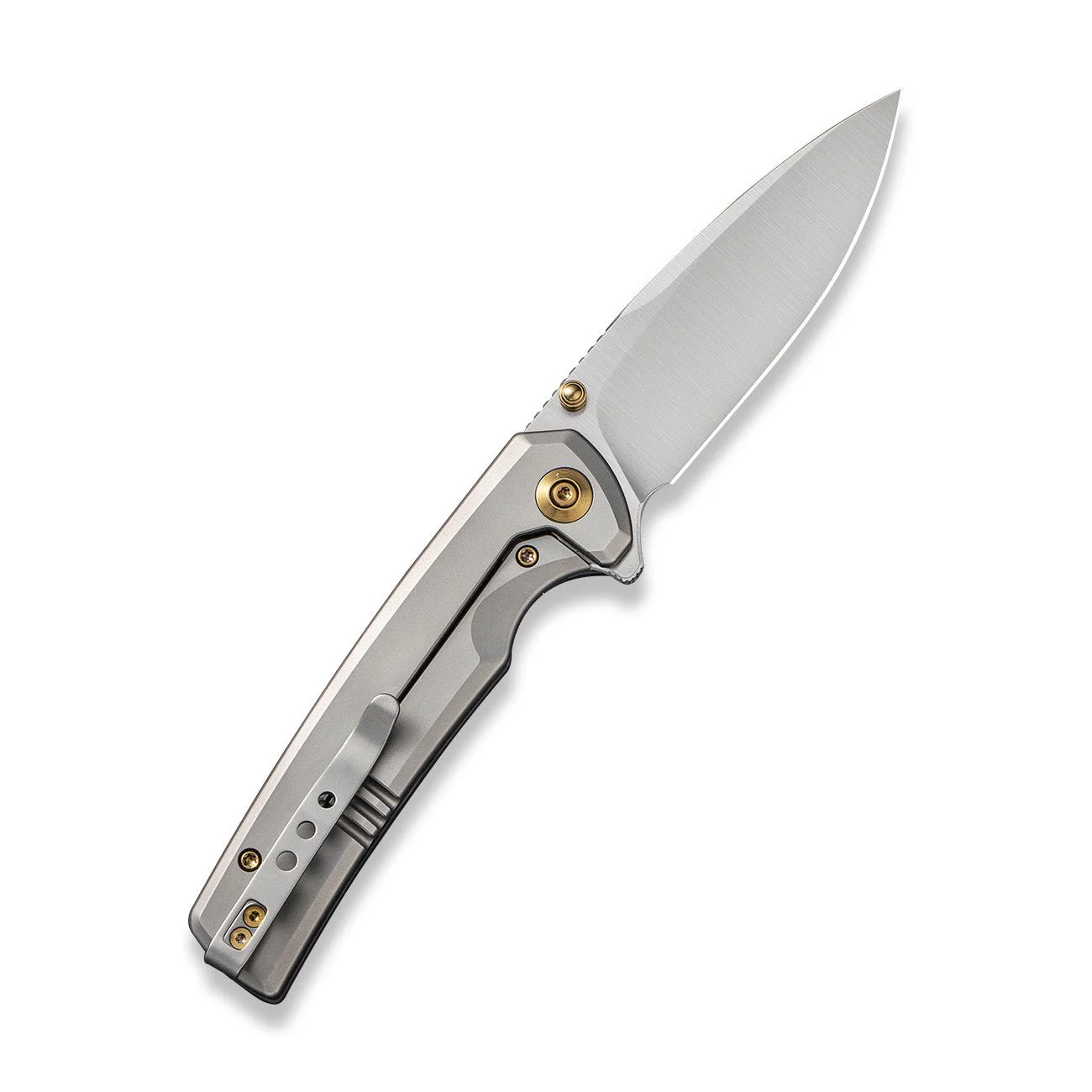 WEKNIFE Subjugator Flipper & Thumb Stud Knife Titanium & Carbon Fiber Handle (3.48" CPM 20CV Blade) WE21014D-1 - Image 2