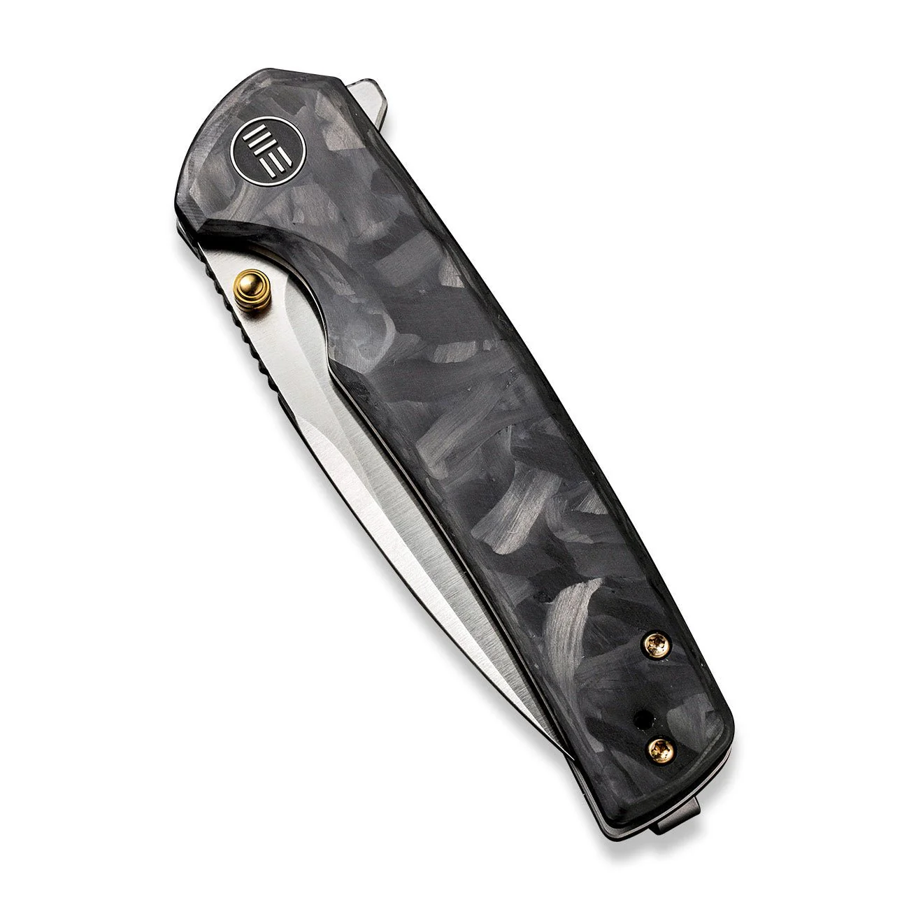 WEKNIFE Subjugator Flipper & Thumb Stud Knife Titanium & Carbon Fiber Handle (3.48" CPM 20CV Blade) WE21014D-1 - Image 5
