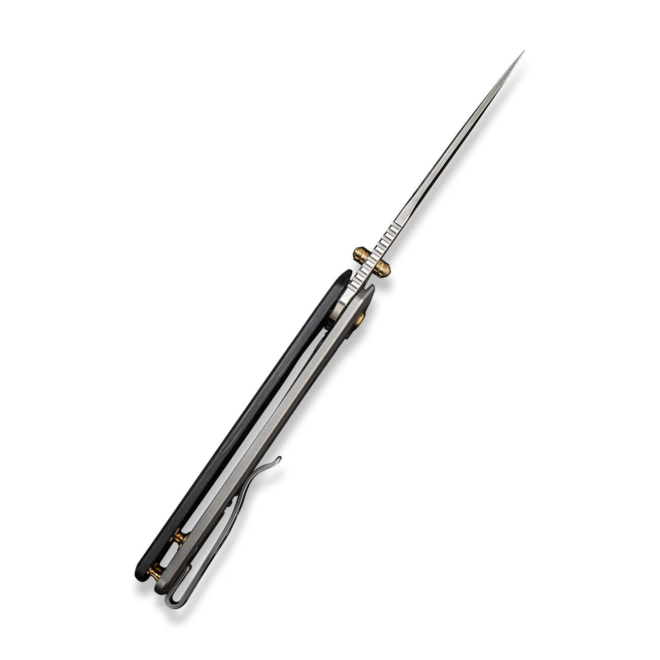 WEKNIFE Subjugator Flipper & Thumb Stud Knife Titanium & Carbon Fiber Handle (3.48" CPM 20CV Blade) WE21014D-1 - Image 8