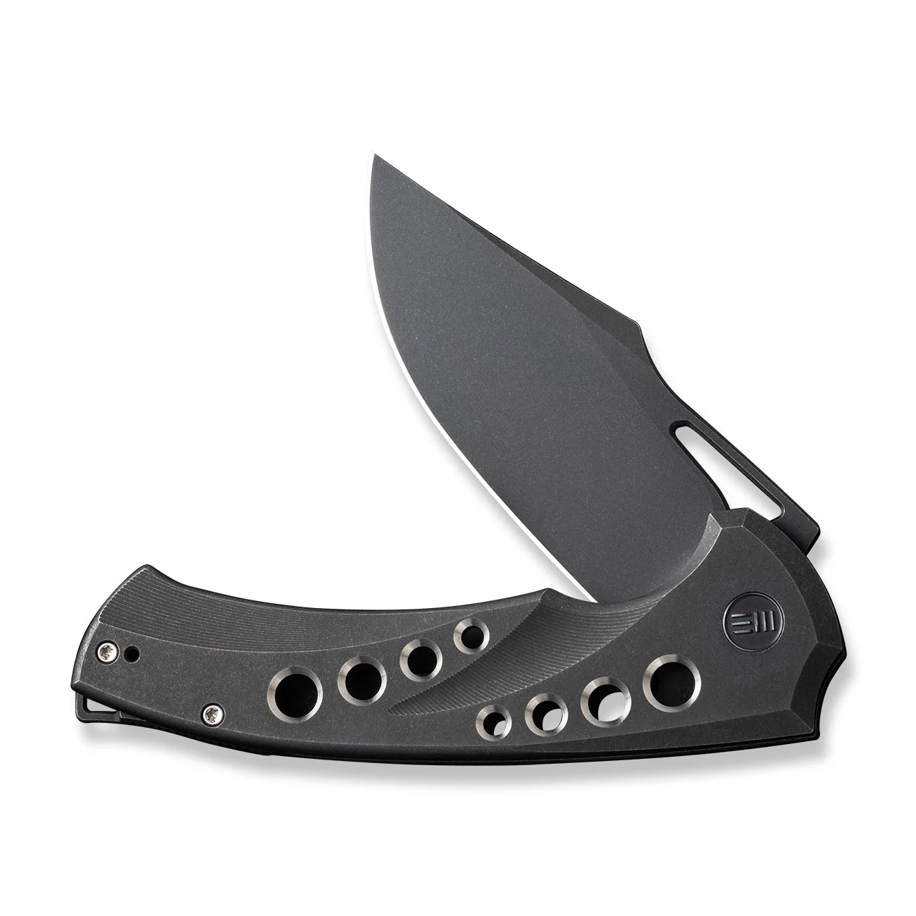 WEKNIFE Swiftfin Flipper & Thumb Hole Knife Titanium Handle (3.8" CPM 20CV Blade) WE23051-1 - Image 4