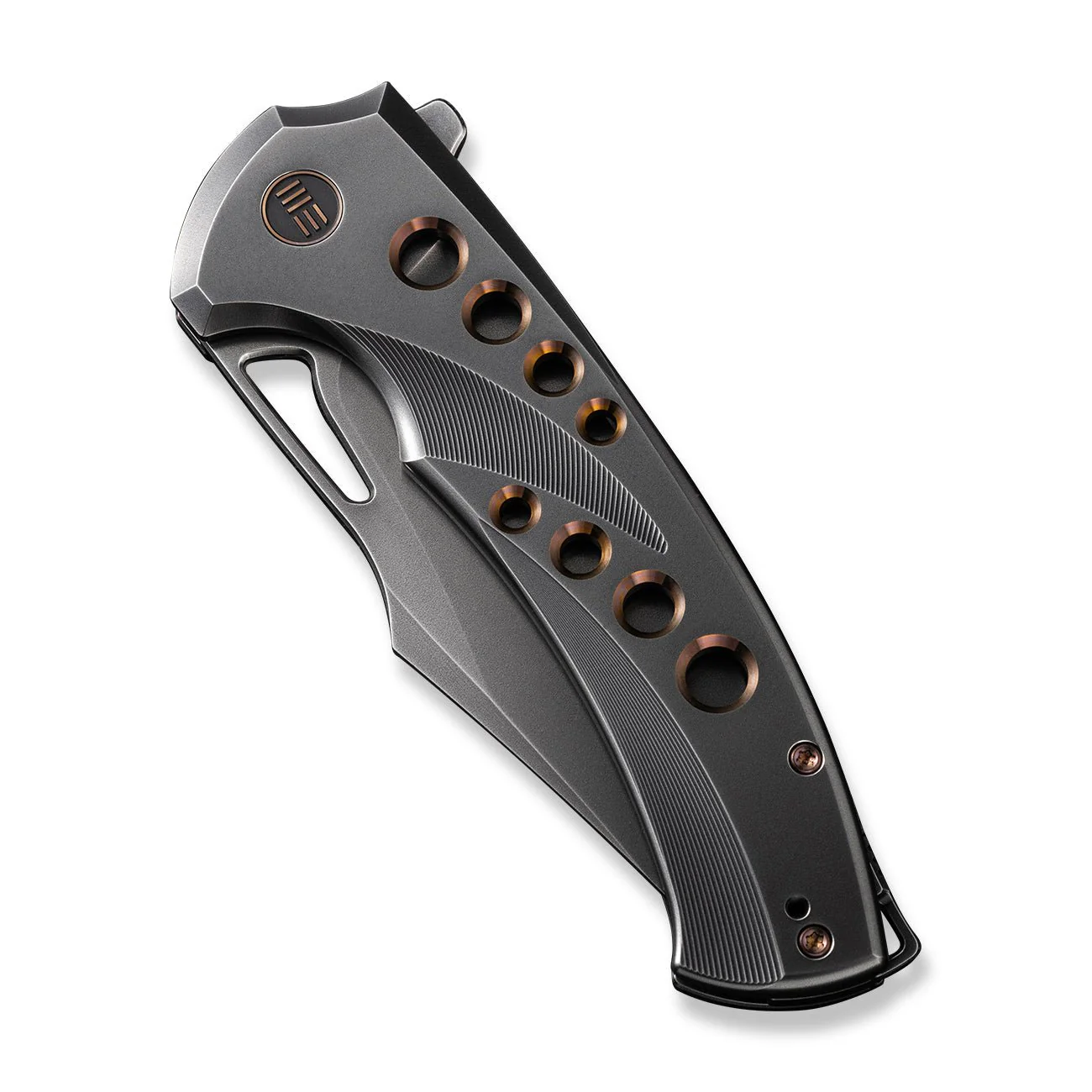 WEKNIFE Swiftfin Flipper & Thumb Hole Knife Titanium Handle (3.8" CPM 20CV Blade) WE23051-3 - Image 6
