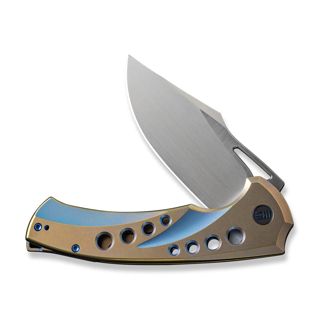 WEKNIFE Swiftfin Flipper & Thumb Hole Knife Titanium Handle (3.8" CPM 20CV Blade) WE23051-4 - Image 4