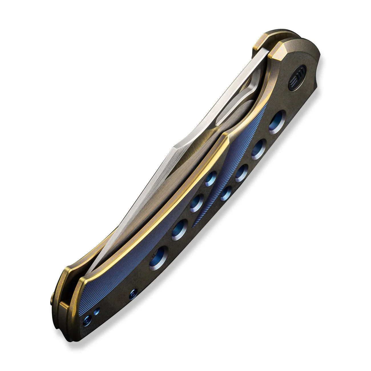 WEKNIFE Swiftfin Flipper & Thumb Hole Knife Titanium Handle (3.8" CPM 20CV Blade) WE23051-4 - Image 8