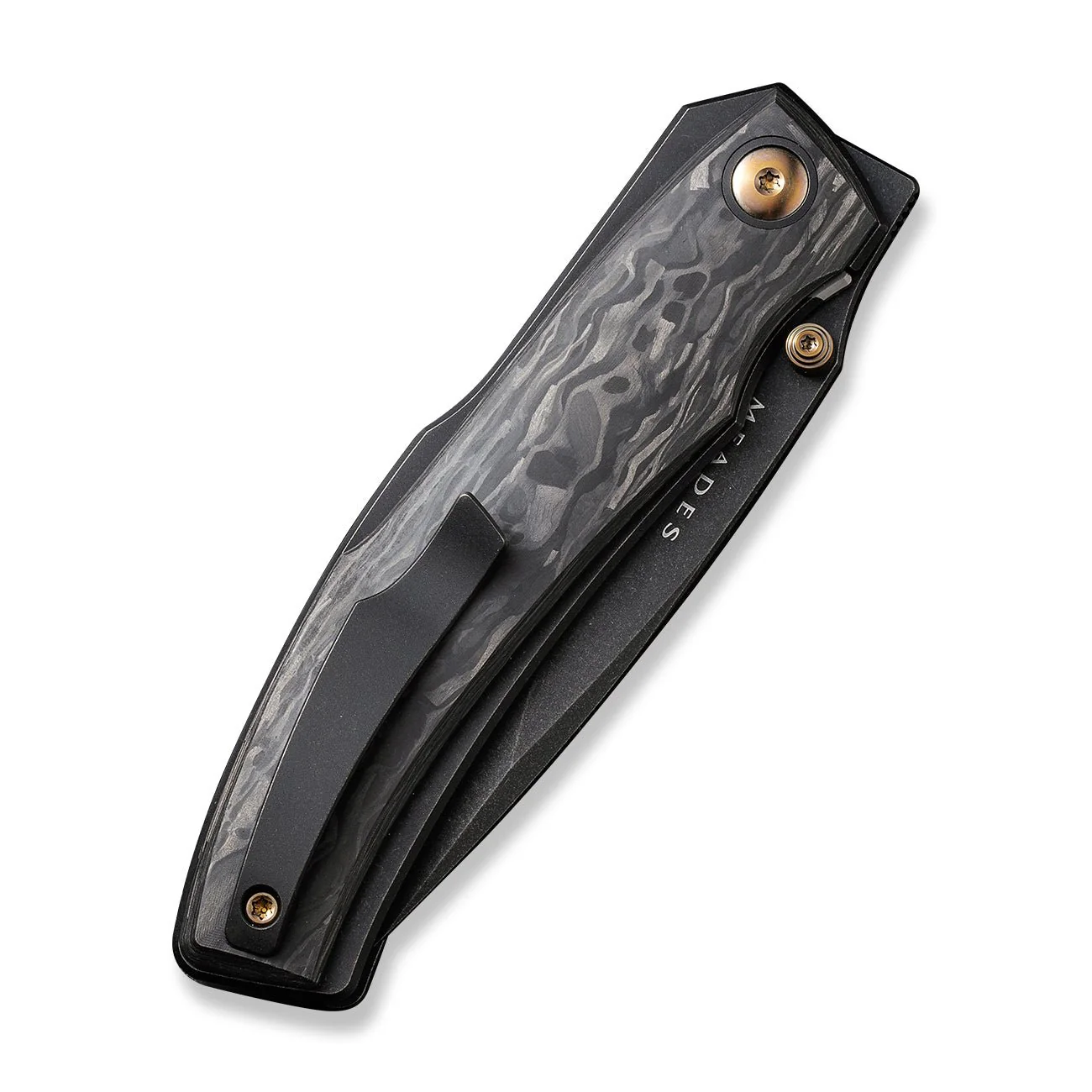 WEKNIFE Swordfin Front Flipper & Thumb Stud Knife Carbon Fiber Handle (3.28" CPM 20CV Blade) WE23067-2 - Image 7