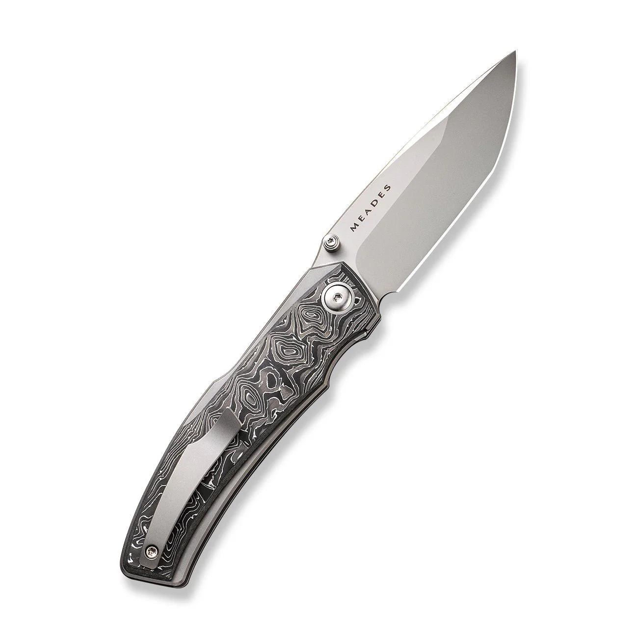 WEKNIFE Swordfin Front Flipper & Thumb Stud Knife Carbon Fiber Handle (3.28" CPM 20CV Blade) WE23067-3 - Image 2