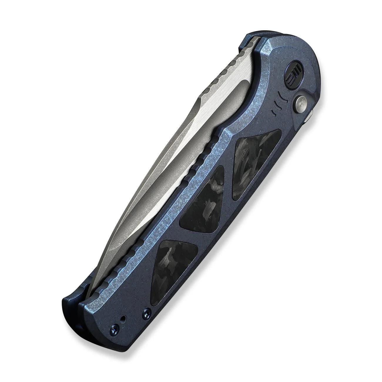 WEKNIFE Sylox Flipper & Button Lock Knife Titanium & Carbon Fiber Handle (3.8" M390 Blade) WE24027-2 - Image 8
