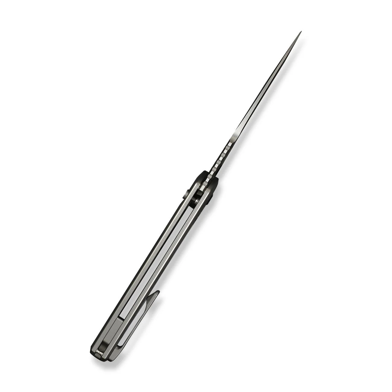 WEKNIFE Sylox Flipper & Button Lock Knife Titanium & Mother of Pearl Handle (3.8" M390 Blade) WE24027-4 - Image 9