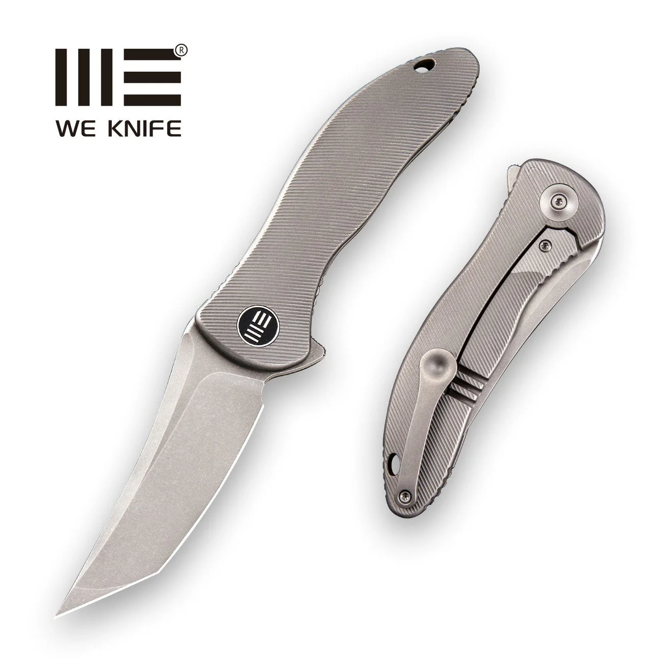 WEKNIFE Synergy2 Flipper Knife Titanium Handle (3.49" M390 Blade) 912C