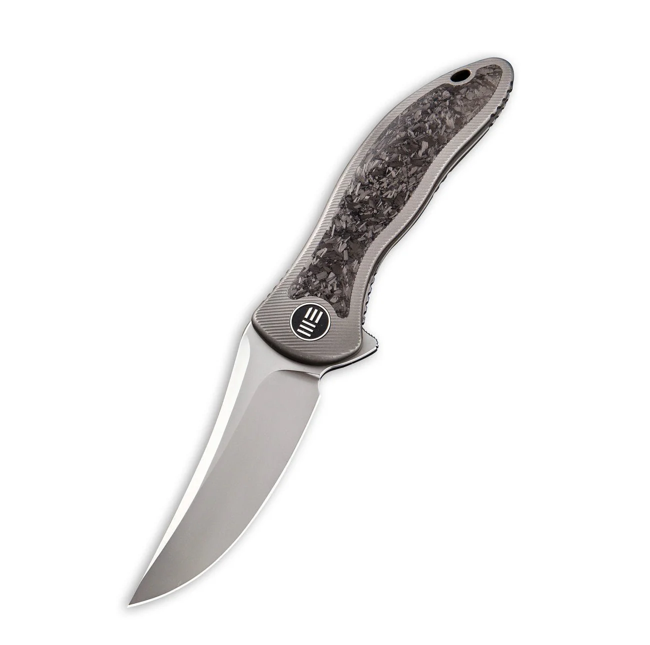 WEKNIFE Synergy2 Flipper Knife Titanium & Carbon Fiber Handle (3.49" M390 Blade) 912CF-A - Image 2