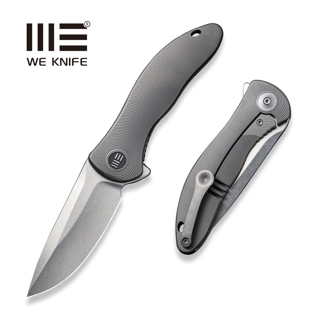 WEKNIFE Synergy2v2 Flipper Knife Titanium Handle (3.49" CPM 20CV Blade) WE18046D-1
