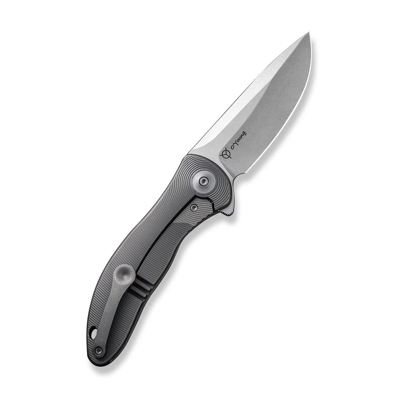 WEKNIFE Synergy2v2 Flipper Knife Titanium Handle (3.49" CPM 20CV Blade) WE18046D-1 - Image 2