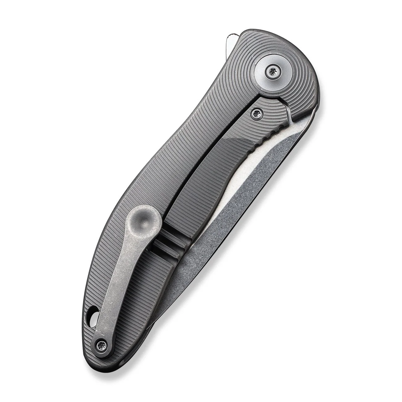 WEKNIFE Synergy2v2 Flipper Knife Titanium Handle (3.49" CPM 20CV Blade) WE18046D-1 - Image 7