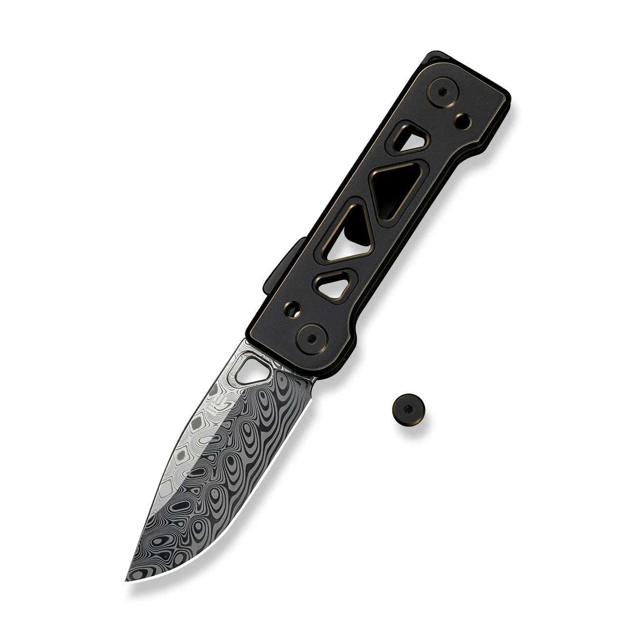 WEKNIFE Tyro Superlock Knife Titanium Handle (2.91" Damasteel Blade) WE24001-DS1 - Image 6