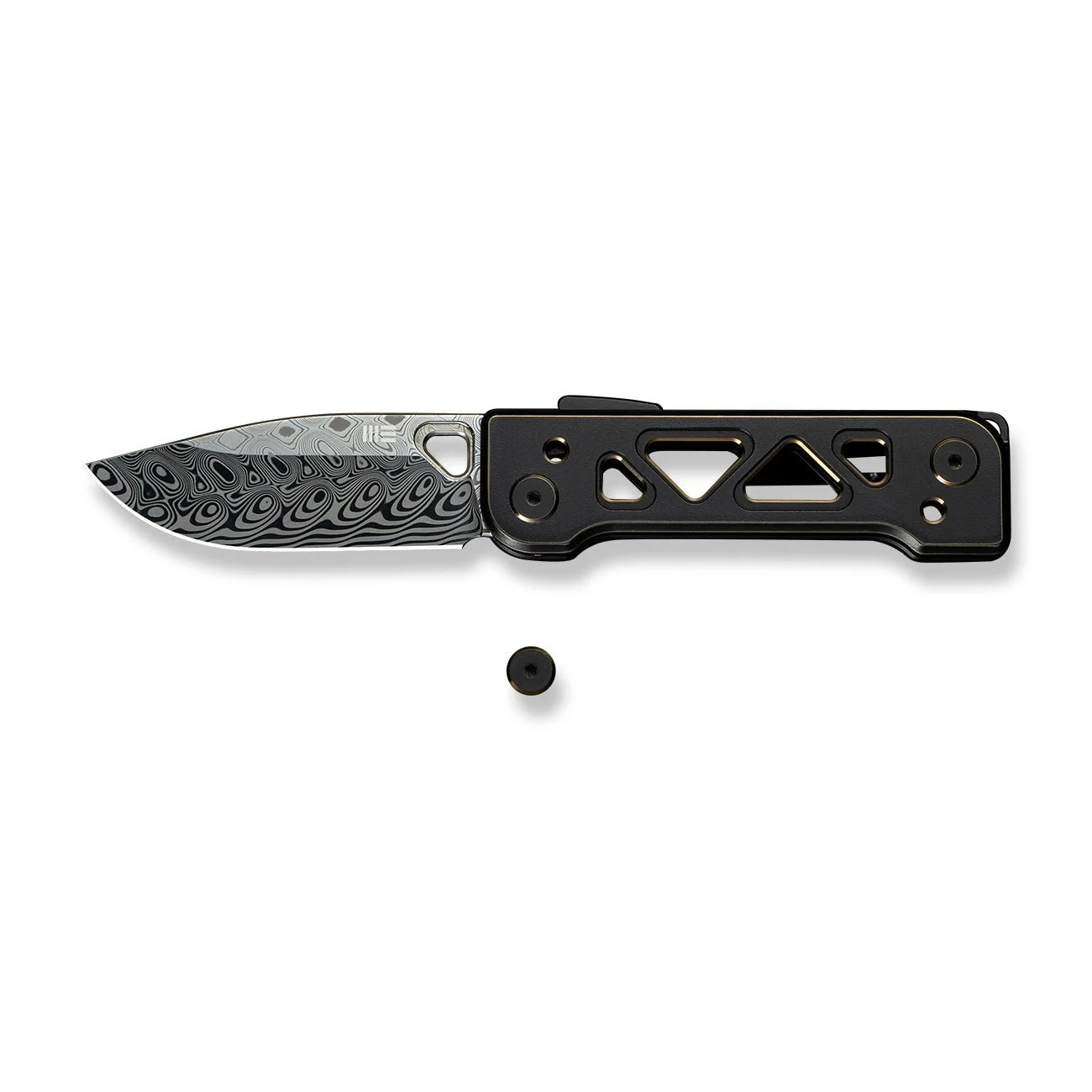 WEKNIFE Tyro Superlock Knife Titanium Handle (2.91" Damasteel Blade) WE24001-DS1 - Image 7