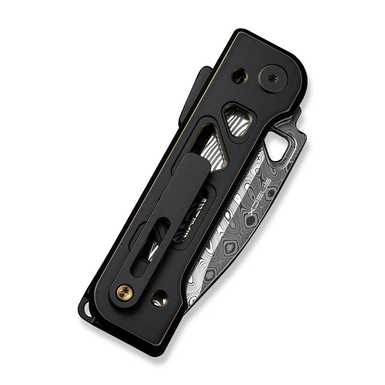 WEKNIFE Tyro Superlock Knife Titanium Handle (2.91" Damasteel Blade) WE24001-DS1 - Image 9