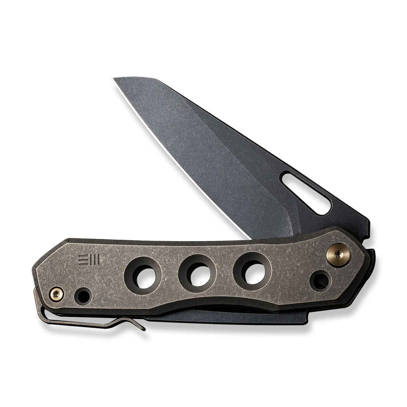 WEKNIFE Vision R Manual Thumb & Thumb Hole & Superlock Knife Titanium Handle (3.54" CPM 20CV Blade) WE21031-4 - Image 5
