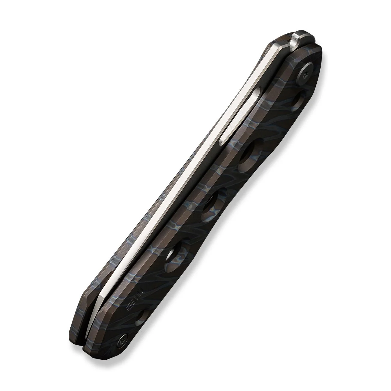 WEKNIFE Vision R Manual Thumb & Thumb Hole & Superlock Knife Titanium Handle (3.54" CPM 20CV Blade) WE21031-6 - Image 8