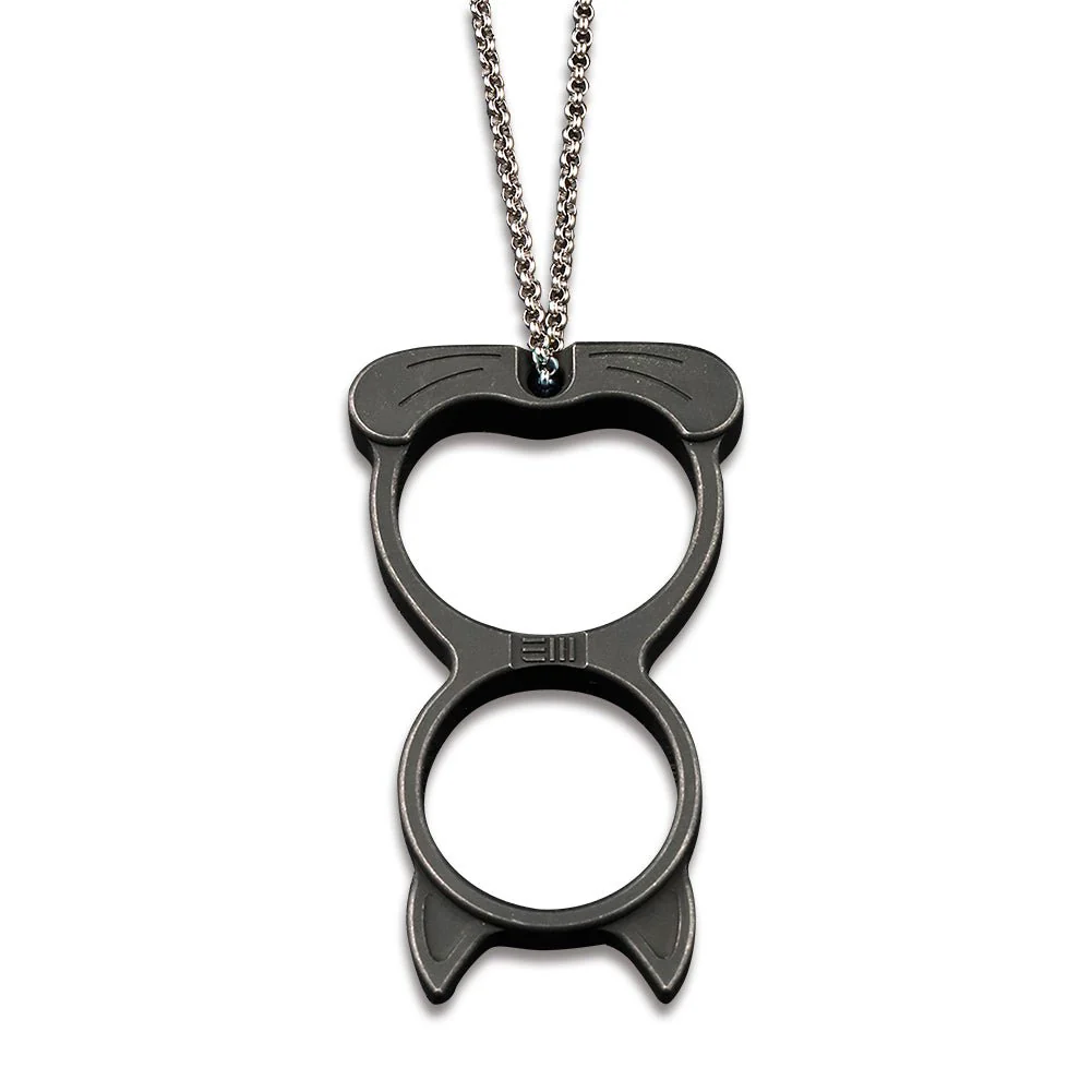 WEKNIFE WE Cat Titanium Material Collectible Knuckle With S/S Bead Chain A-07E - Image 2