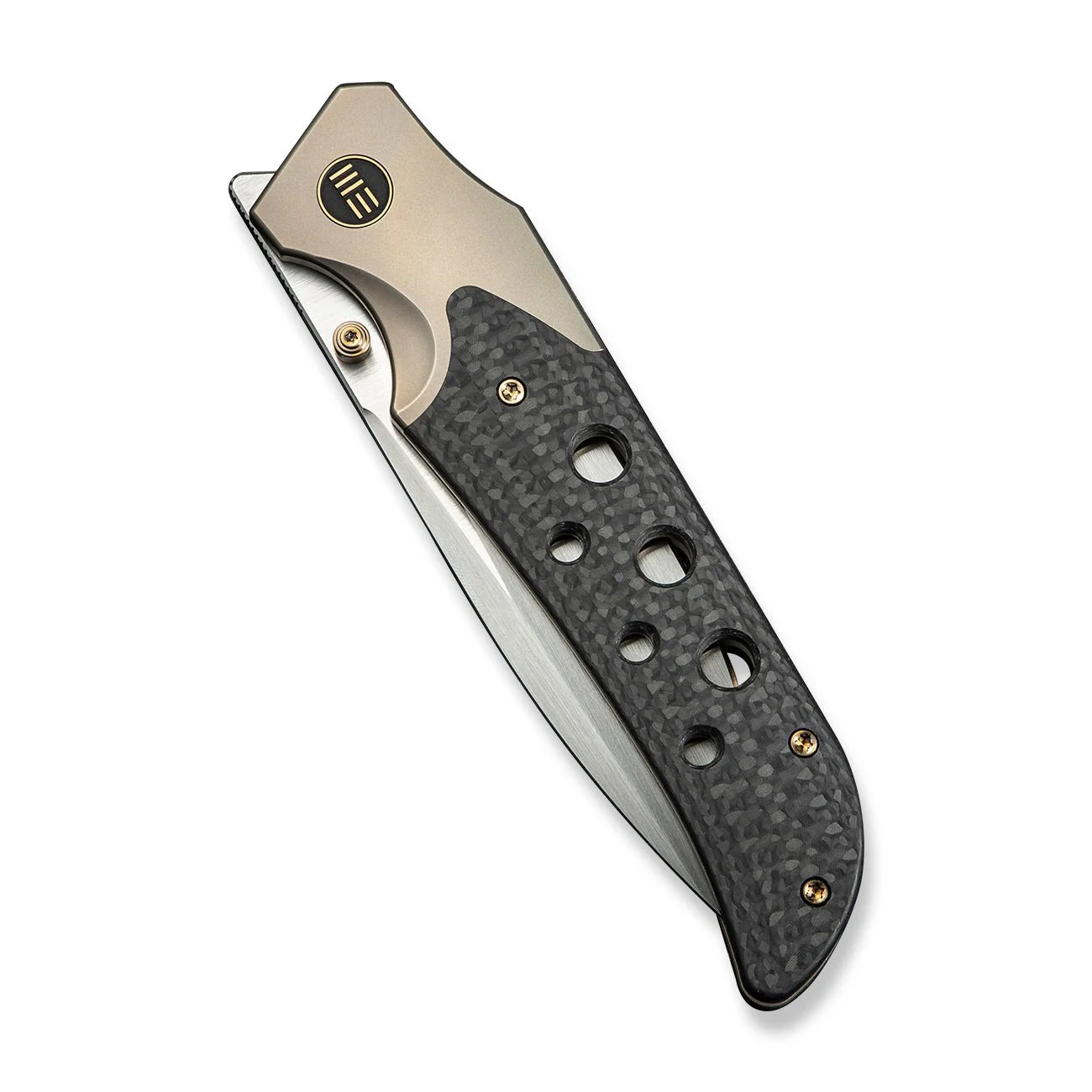 WEKNIFE WE-Guthrie Thumb Stud & Front Flipper Knife Titanium & Carbon Fiber Handle (3.94" CPM 20CV Blade) WE23072B-2 - Image 6