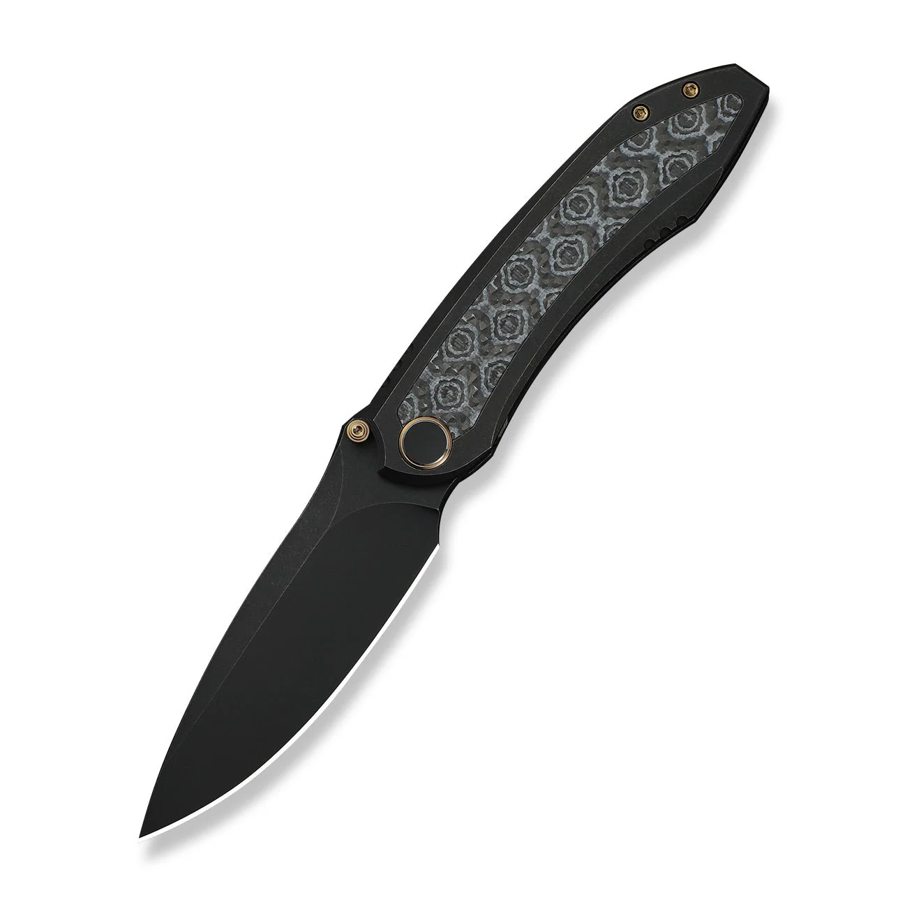 WEKNIFE Winsome Thumb Stud & Front Flipper Knife Titanium & G10 & Carbon Fiber Handle (3.74" M390 Blade) WE23092-1 - Image 3
