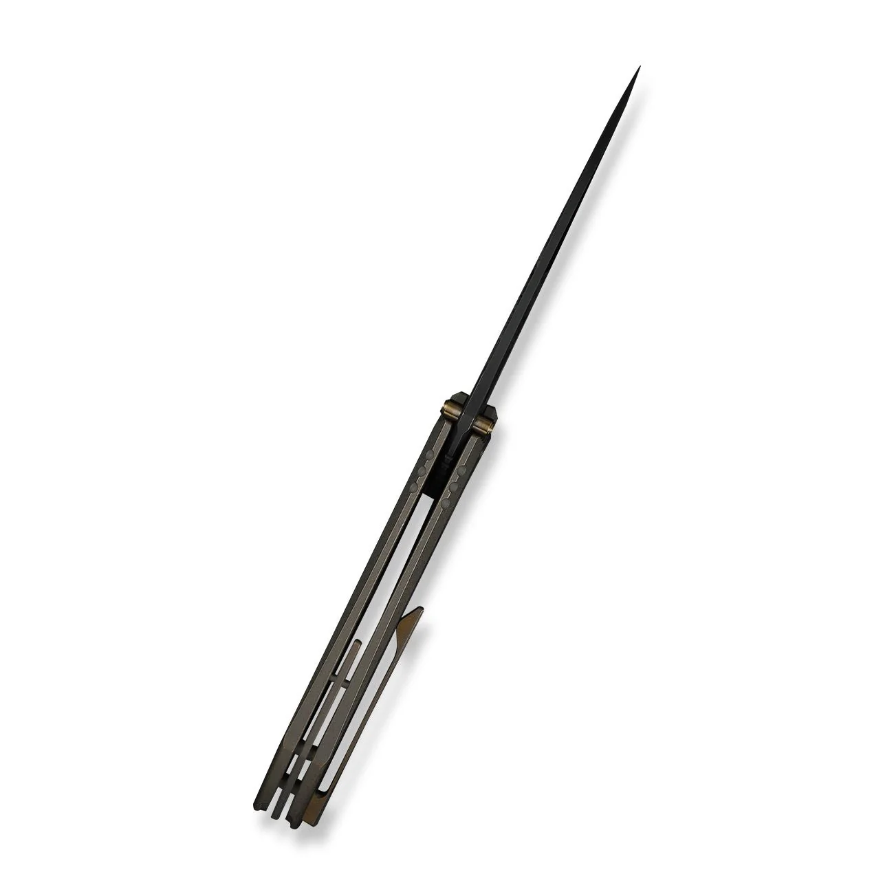 WEKNIFE Winsome Thumb Stud & Front Flipper Knife Titanium & Carbon Fiber Handle (3.74" M390 Blade) WE23092-3 - Image 9