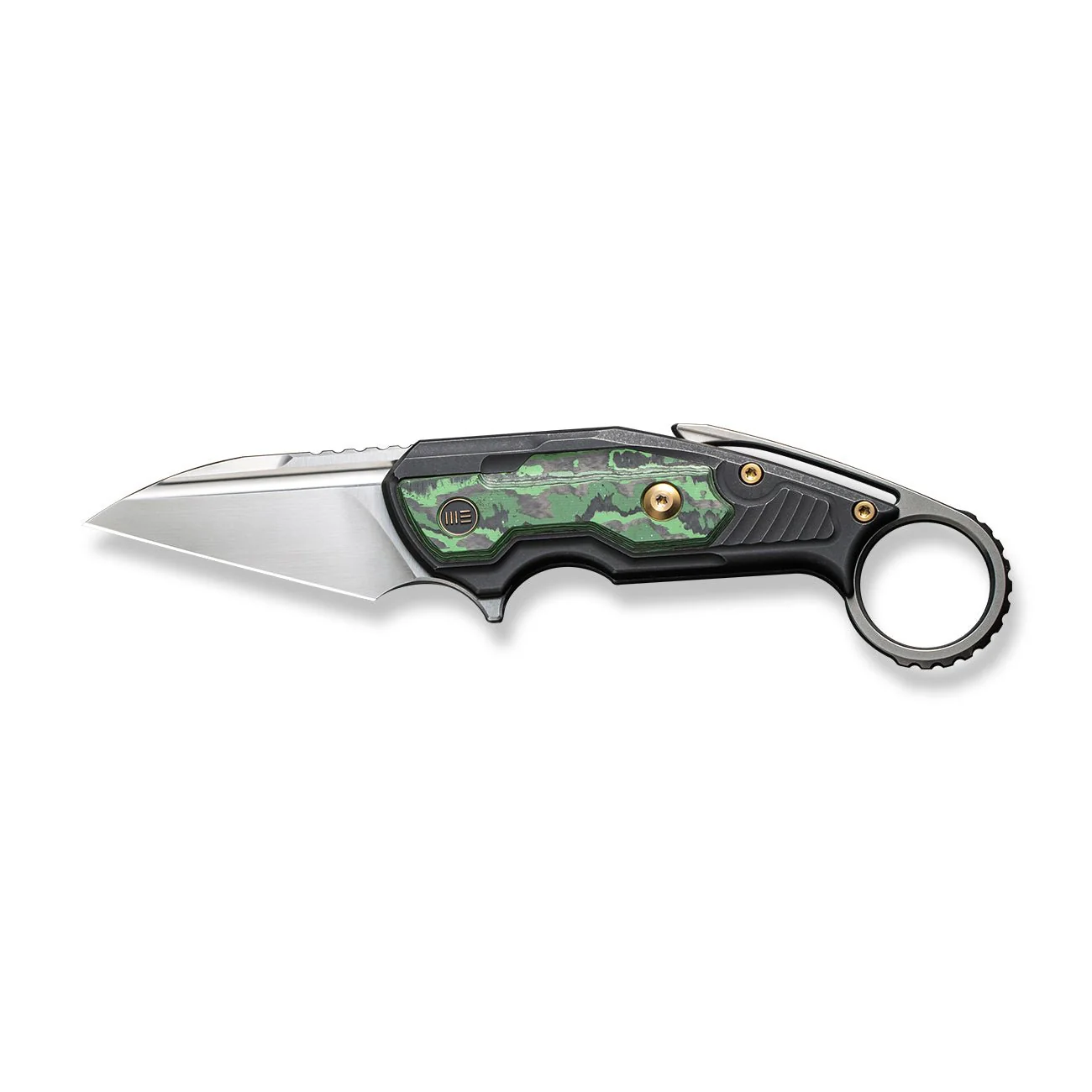 WEKNIFE Yardbird Flipper & Button Lock Knife Titanium & FatCarbon Fiber Handle (2.44" CPM 20CV Blade) WE22021-4 - Image 4