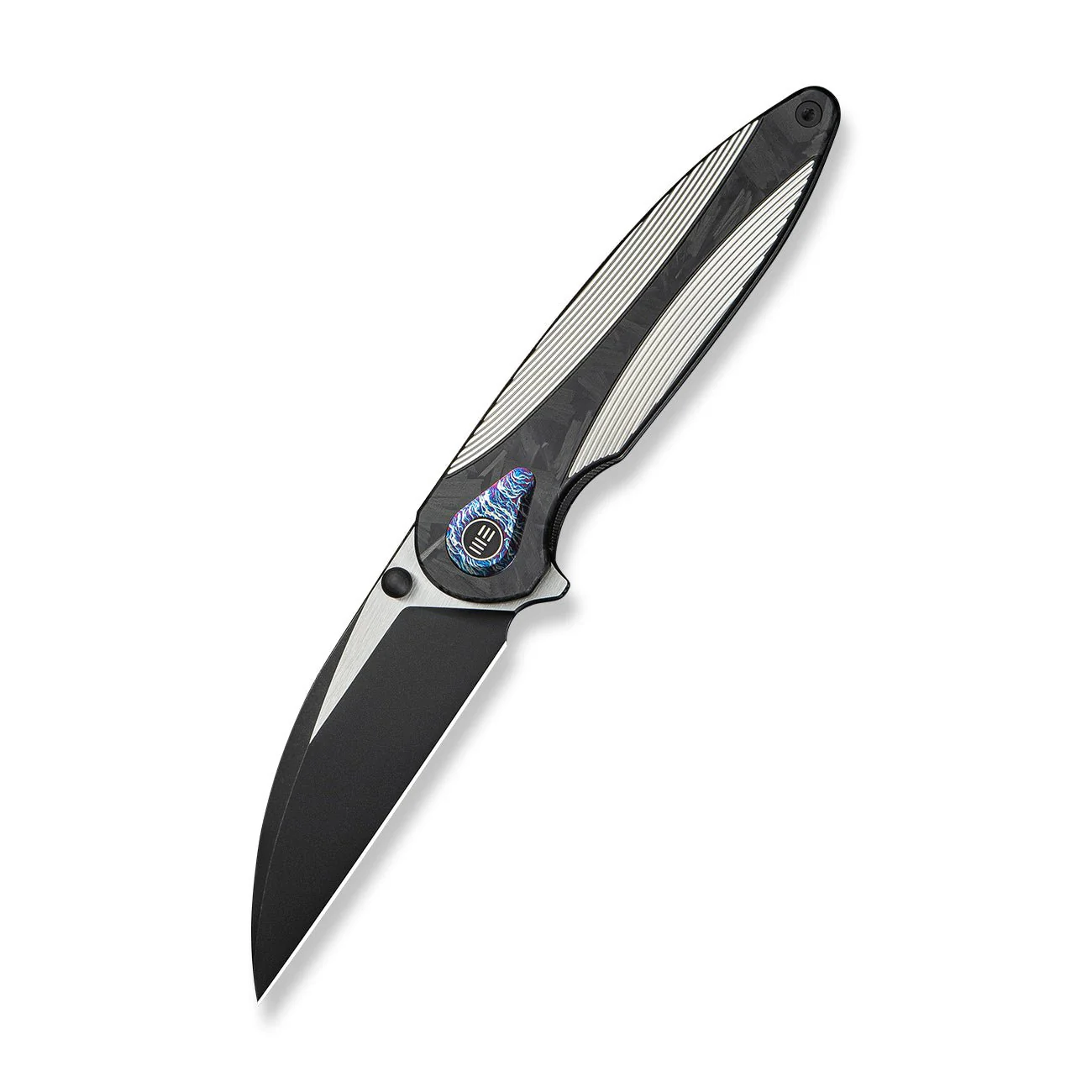 WEKNIFE Zenthra Flipper & Thumb Stud Knife Titanium & Carbon Fiber Handle (3.3" M390 Blade) WE24021C-1 - Image 3